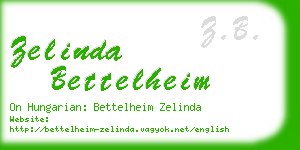 zelinda bettelheim business card